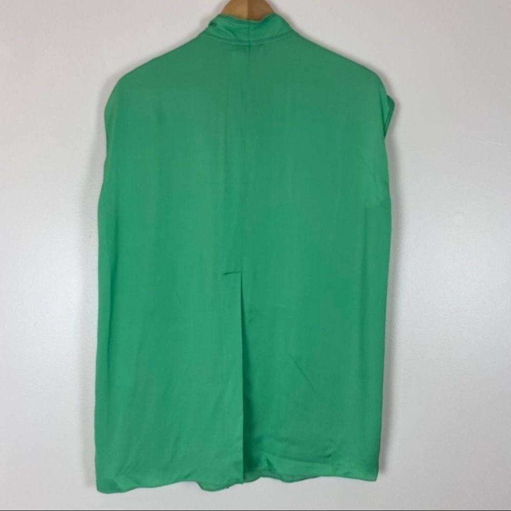 Sandro Paris Floaty Apple Green Sleeveless Top 1 - Picture 4 of 8